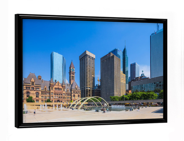 Poster mit schwarzem Rahmen "Toronto, Ontario, Kanada" artboxONE - Städte,Architektur