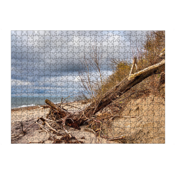 Puzzle Ravensburger "Baumstämme und Meer" artboxONE - Natur,Reise,Reise / Strand und Meer