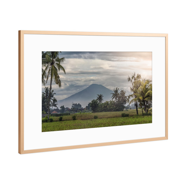 Poster mit Rahmen Kupfer "Landschaft auf Bali" artboxONE - Natur,Reise,Reise / Asien,Reise / Länder