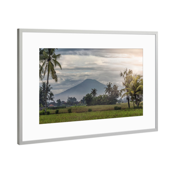 Poster mit Rahmen Silber "Landschaft auf Bali" artboxONE - Natur,Reise,Reise / Asien,Reise / Länder