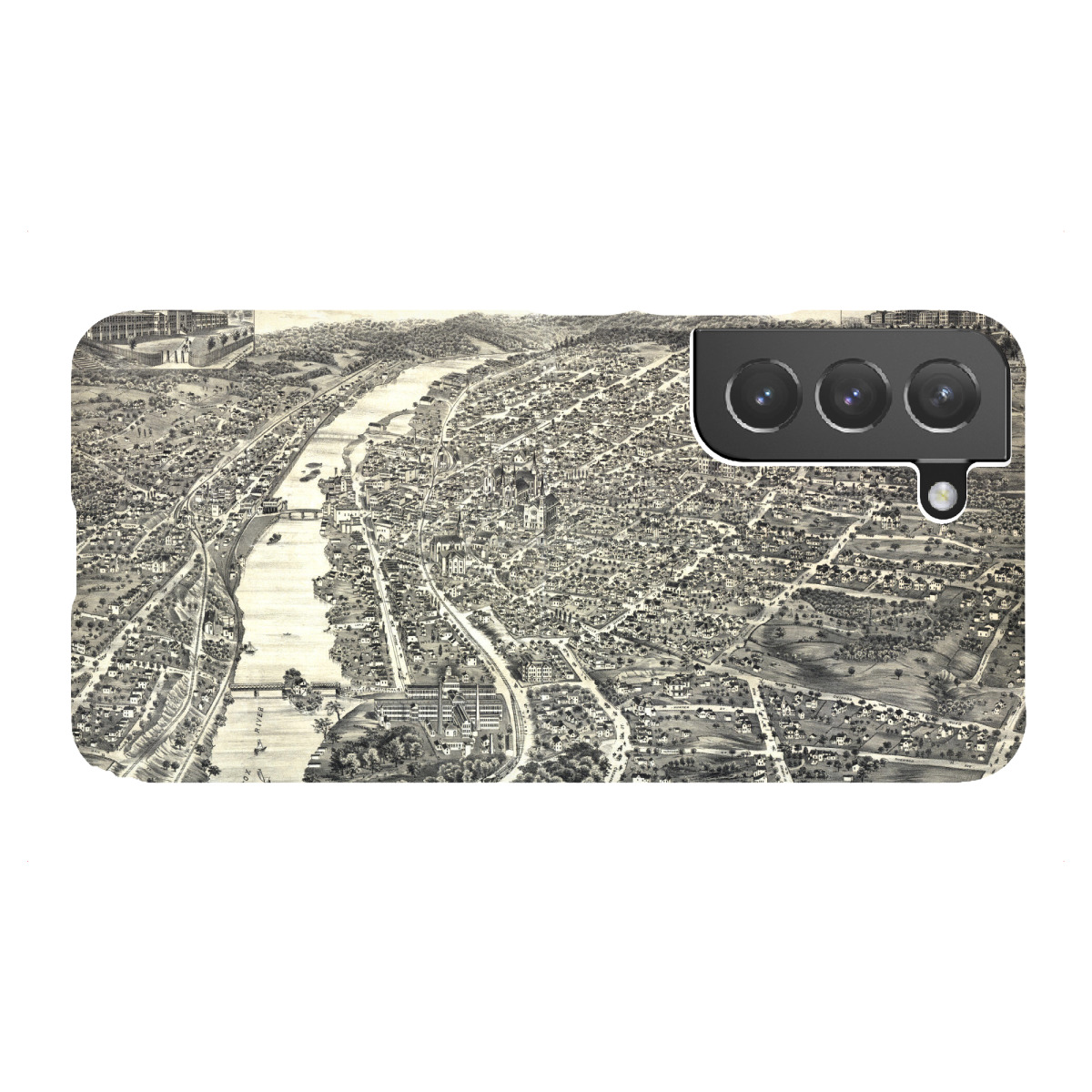 "Map Elgin, Illinois"für Samsung Galaxy - Premium-Case Handyhülle artboxONE