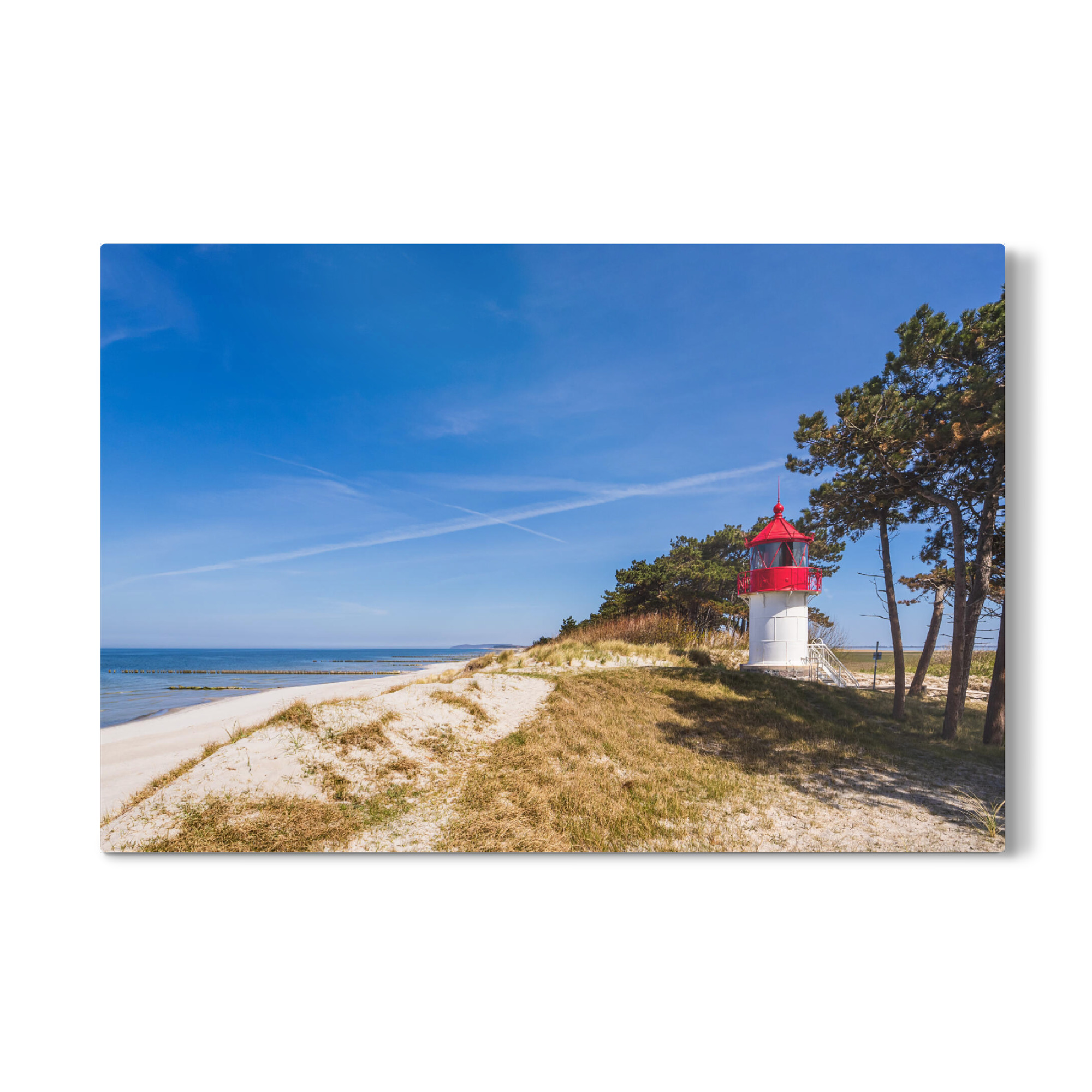 Galerie-Print "Bäume, Düne, Leuchtfeuer" 30x20 cm artboxONE