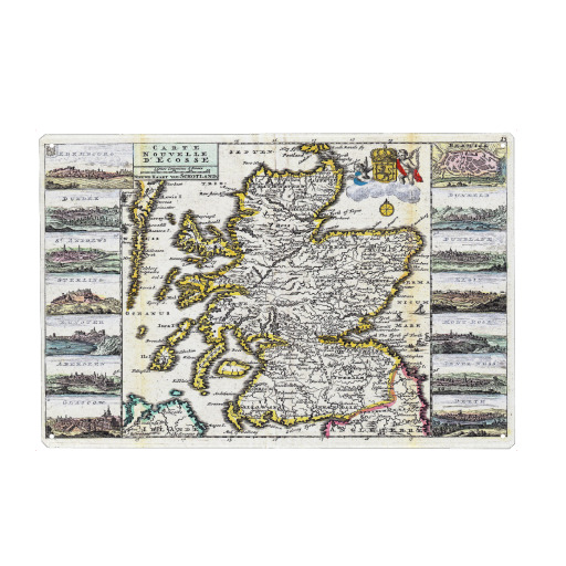 Alte Karte von Schottland