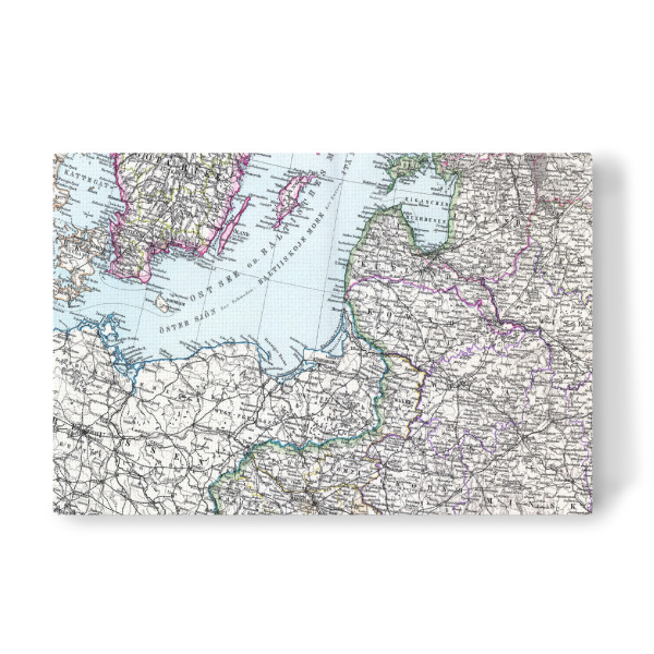 Leinwandbild "Alte Karte von Baltikum" artboxONE - Kartografie - Karte,Plan,Antik,Retro,Alt,Karten,Karte der welt,Illustration,Baltikum,Europa