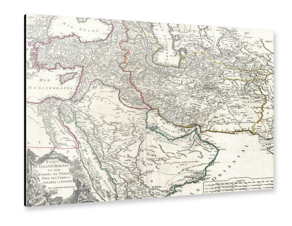 Alu-Dibond "Map of Persia, Arabia and Turkey" 30x20 cm artboxONE