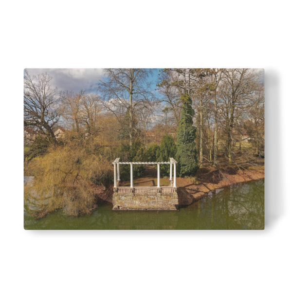 Leinwandbild "Tangerhütte-Park, See-Terrasse" artboxONE - Städte,Natur,Reise,Architektur,Städte / Weitere