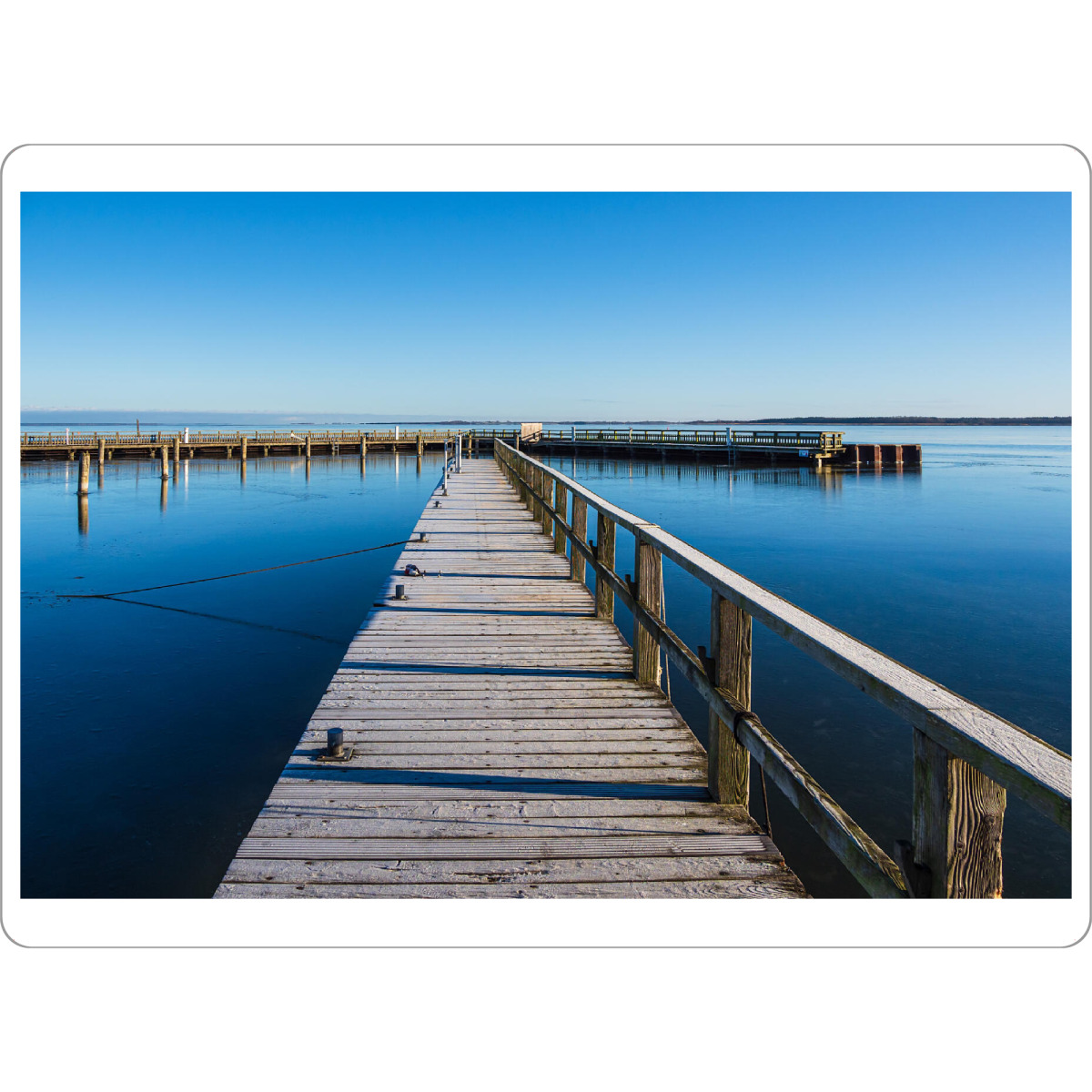 Tischset "Steg und Bodden auf dem Fischland" artboxONE - Natur,Reise,Architektur,Reise / Strand und Meer
