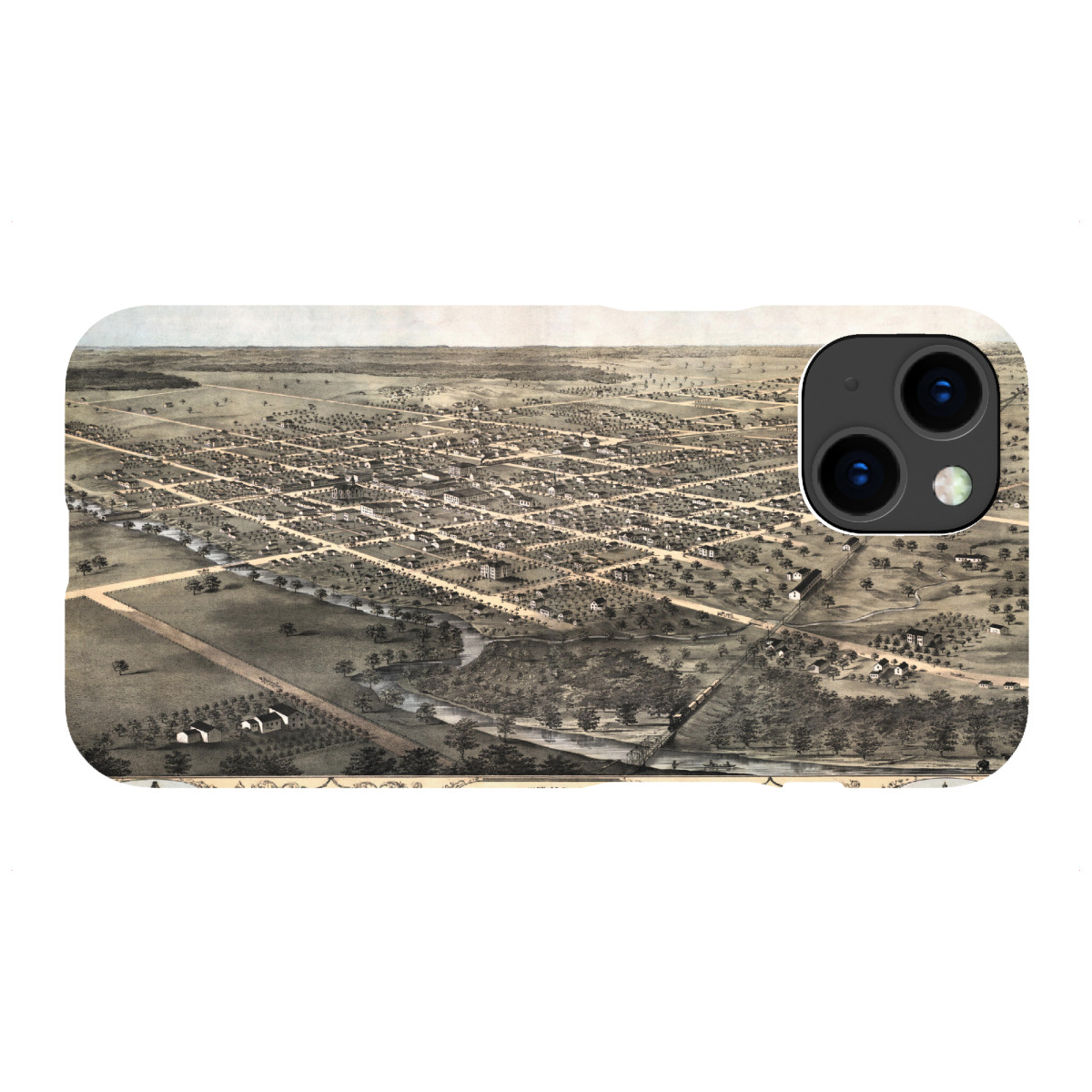 iPhone "Karte von Kokomo-Indiana" Premium-Case Handyhülle artboxONE