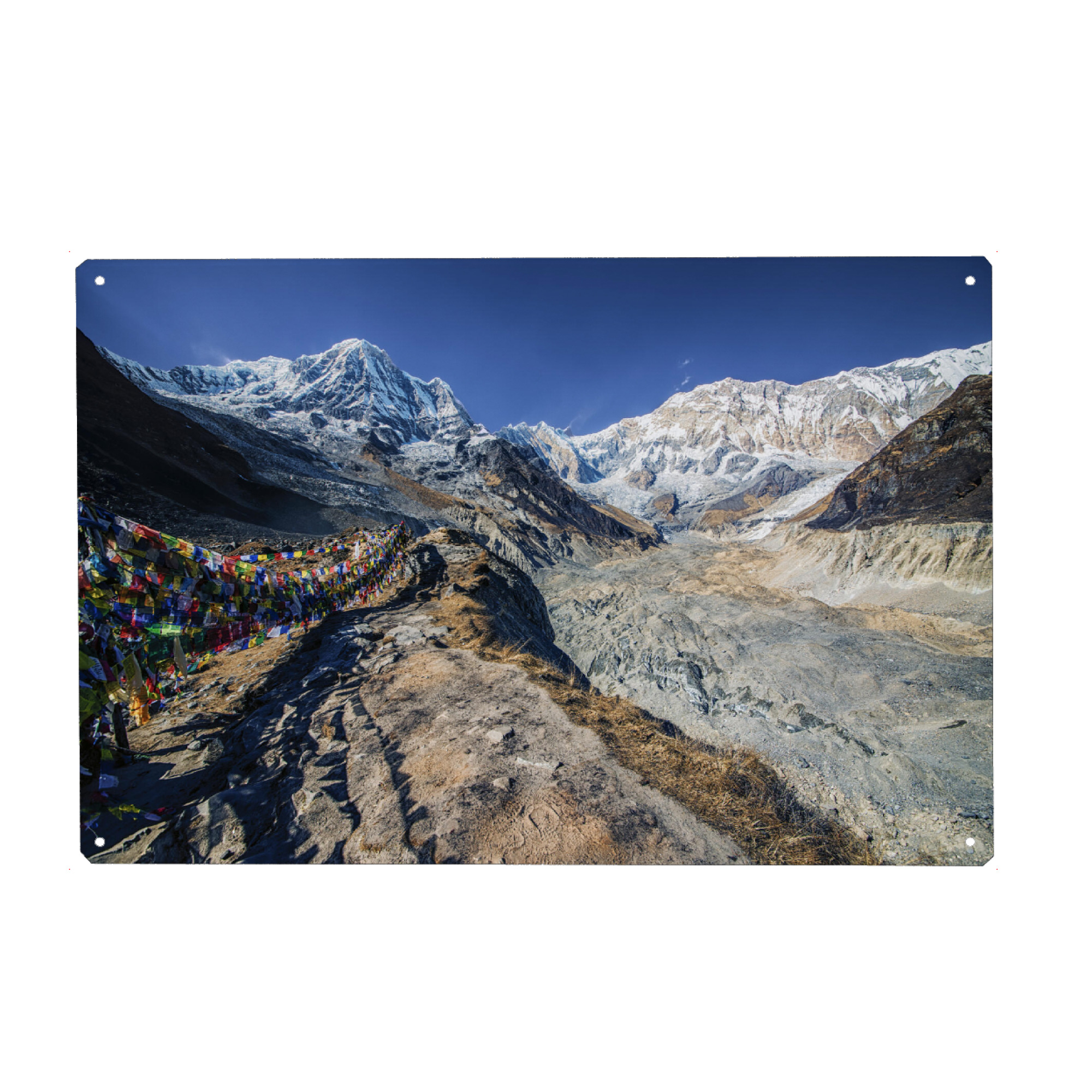 Holzbild "Basislager Annapurna" artboxONE - Natur,Reise,Reise / Asien,Reise / Länder