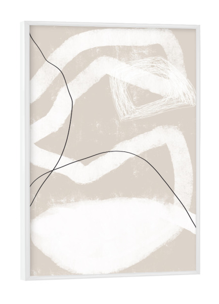 Poster mit weißem Rahmen "Safe Place" artboxONE - Abstrakt,Geometrie