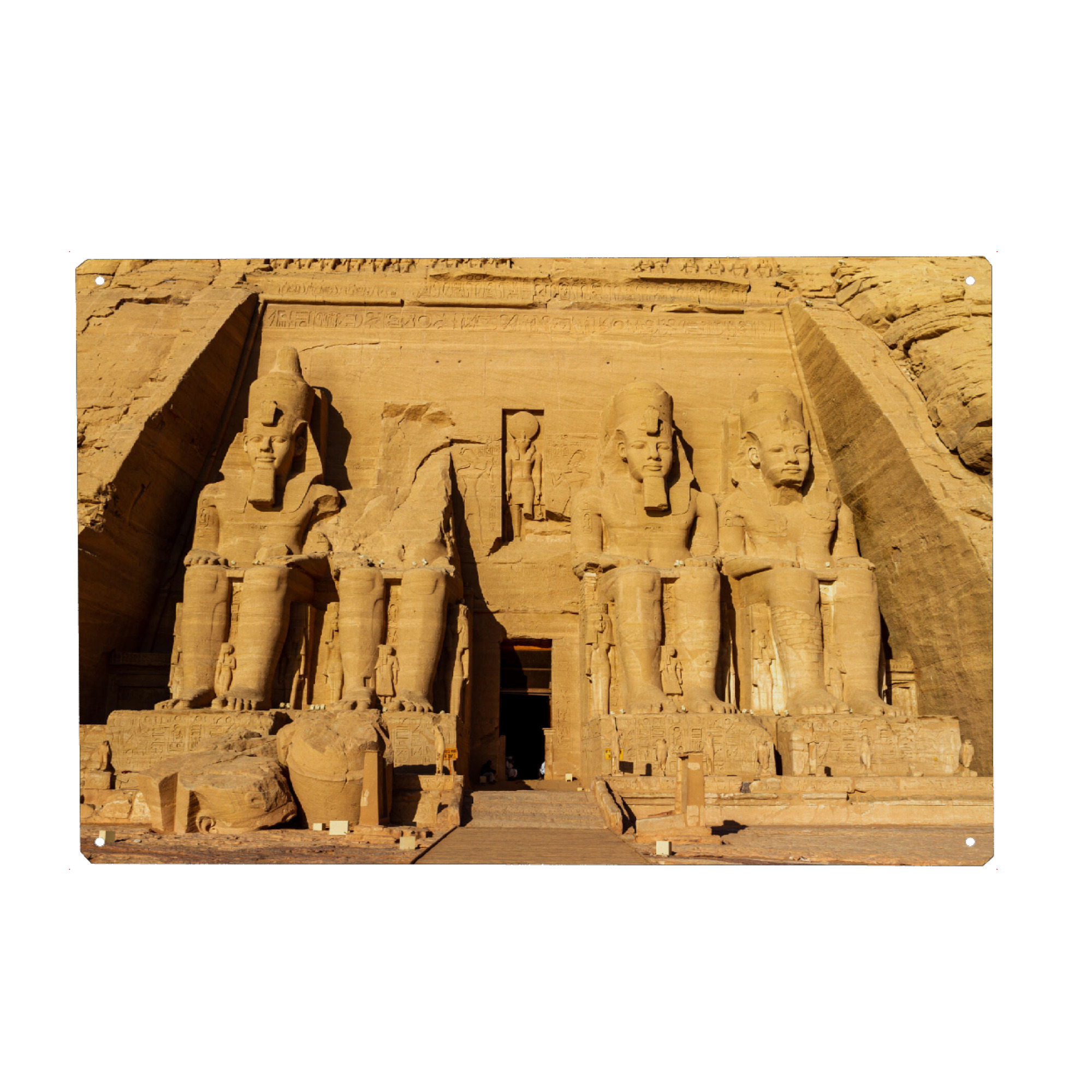 Metall Poster "Der Ramses Tempel von Abu Simbel" artboxONE - Architektur