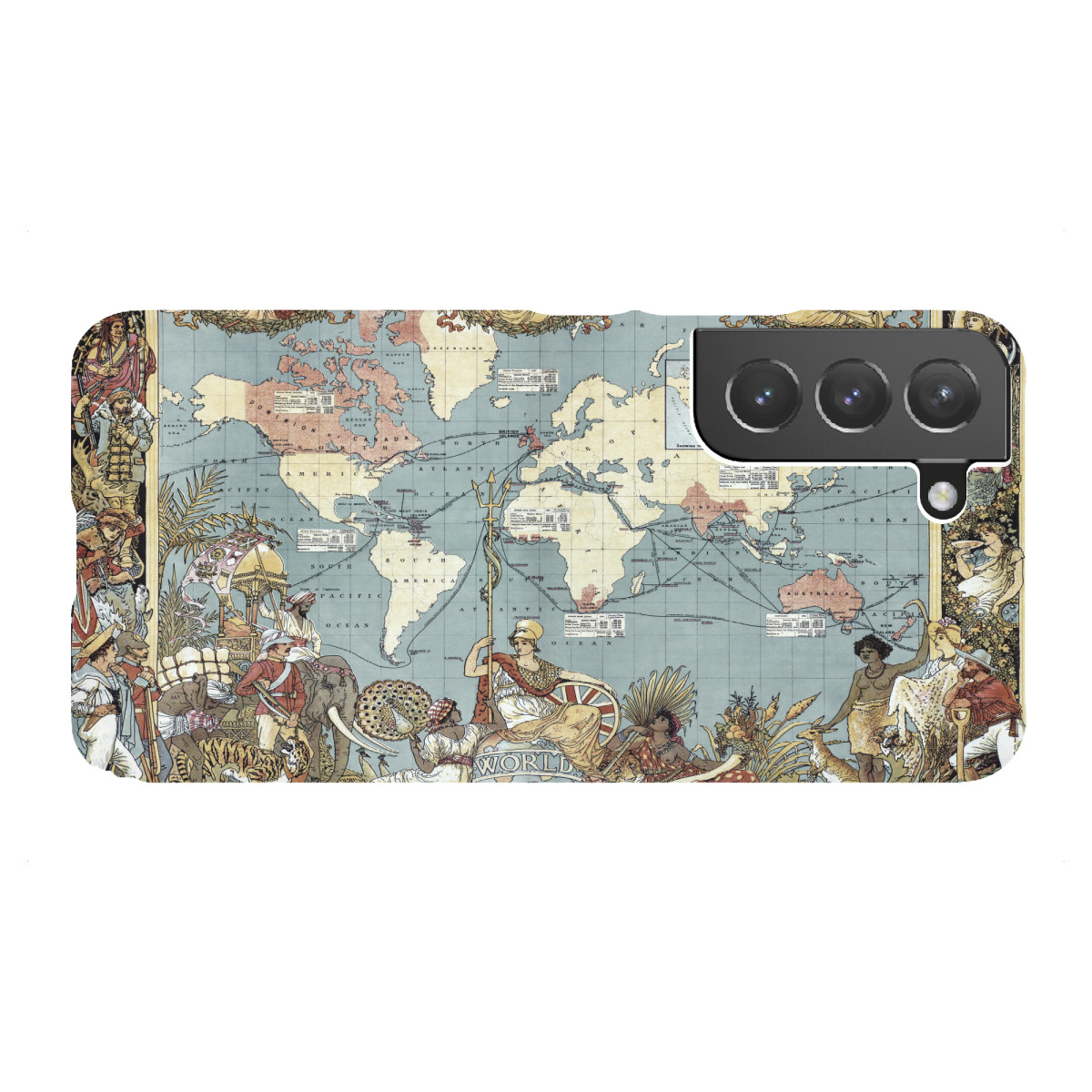 "Bildkarte des Britischen Empire"für Samsung Galaxy - Premium-Case Handyhülle artboxONE