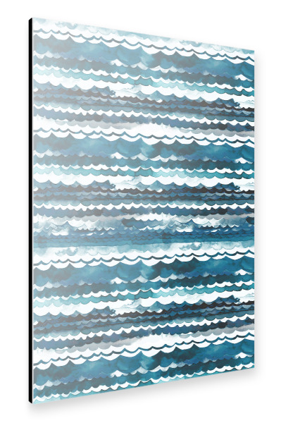 Alu-Dibond "Meeresstrand Wellen" 30x20 cm artboxONE
