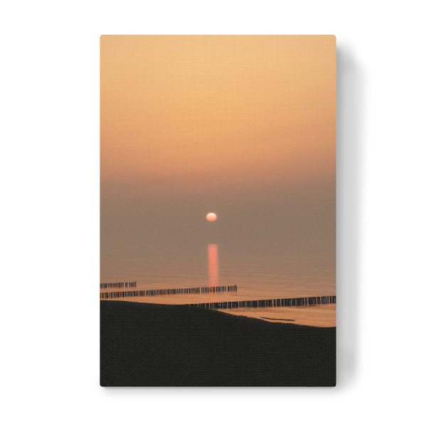 Leinwandbild "RUHIGES MEER BEI SONNENUNTERGANG" artboxONE - Natur,Reise,Reise / Strand und Meer