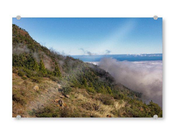 Acrylglasbild "Teneriffa - Clouds touch Mountain" artboxONE - Städte,Natur,Reise,Reise / Strand und Meer,Reise / Länder