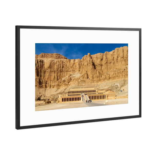 Poster mit Rahmen Schwarz (Metallic) "Doppelt löschen" artboxONE - Architektur