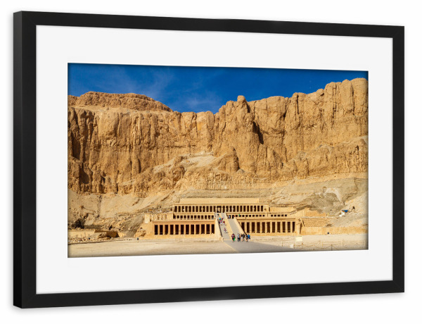 Poster mit Rahmen schwarz "Doppelt löschen" artboxONE - Architektur