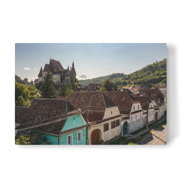 Leinwandbild "Das Dorf Biertan in Rumänien" artboxONE - Städte,Architektur