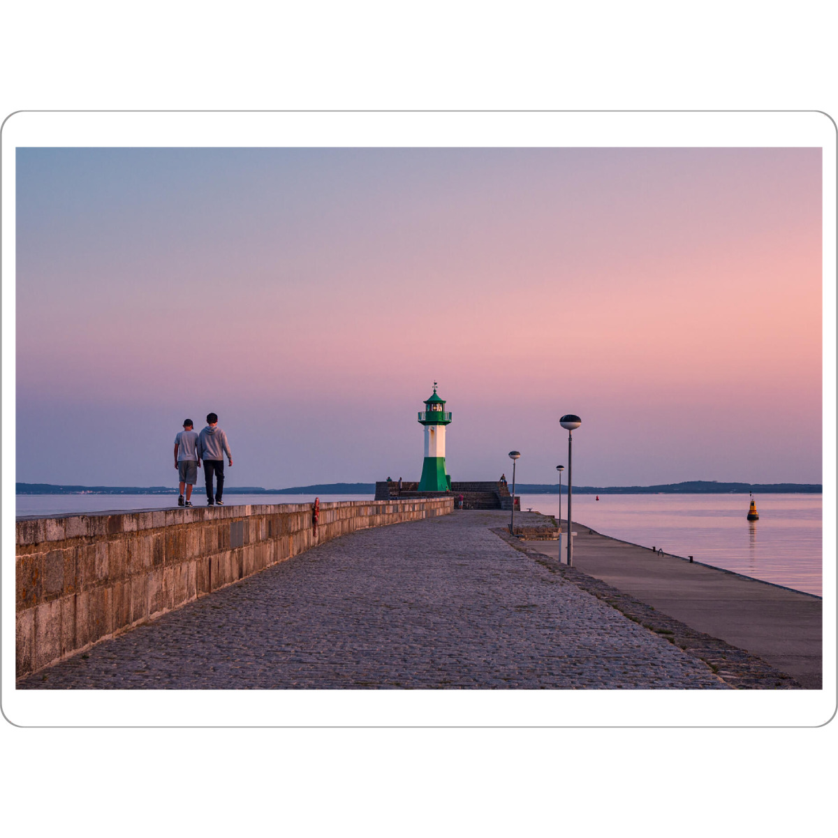 Tischset "Sonnenuntergang an der Mole" artboxONE - Natur,Reise,Architektur,Reise / Strand und Meer