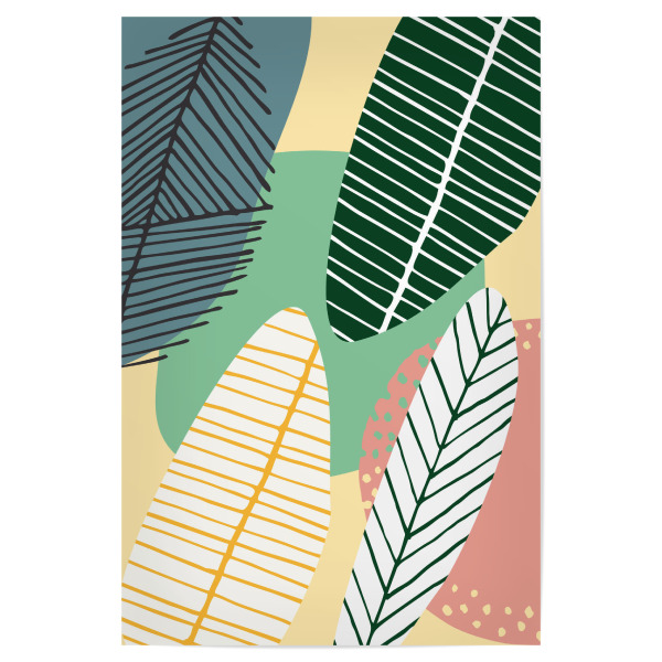 Poster 30x20 cm "Botanisches Kunstdesign" artboxONE - Natur,Floral - Blumen,Natur,Modern,Floral,Pflanzen,Bunt