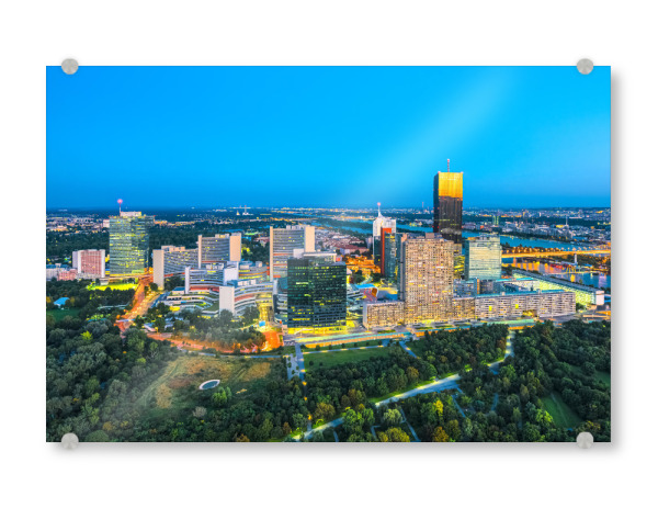 Acrylglasbild "Donau City, Wien, Österreich" artboxONE - Reise,Architektur,Städte / Wien