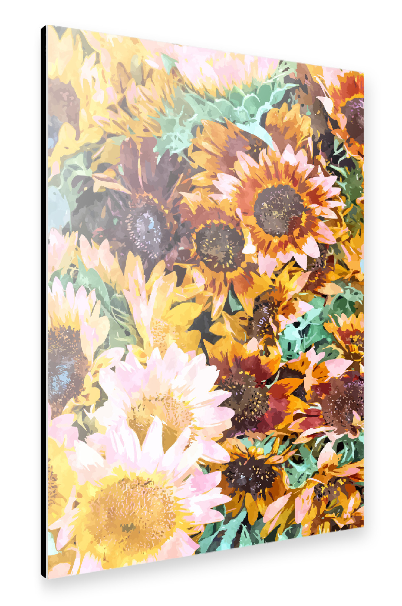 Alu-Dibond "Sonnenblumen Dschungel" 75x50 cm artboxONE