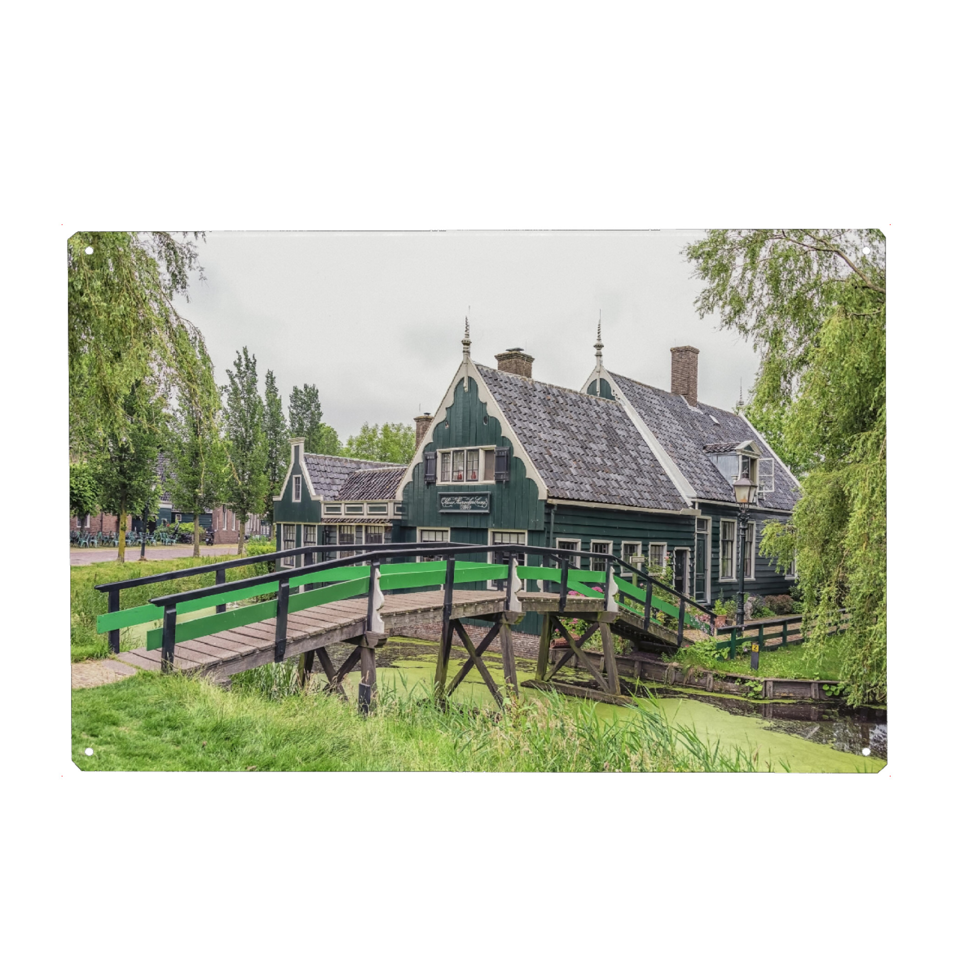 Metall Poster "Zaanse Schans Landschaft" artboxONE - Reise,Architektur,Reise / Länder