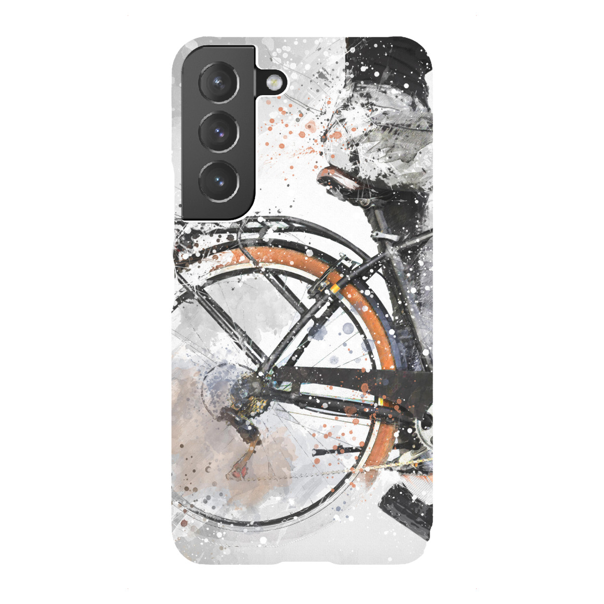 "Biker watercolor art"für Samsung Galaxy - Premium-Case Handyhülle artboxONE