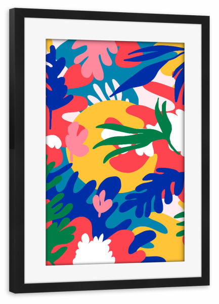 Poster mit Rahmen schwarz "Mexican Summer" artboxONE - Abstrakt