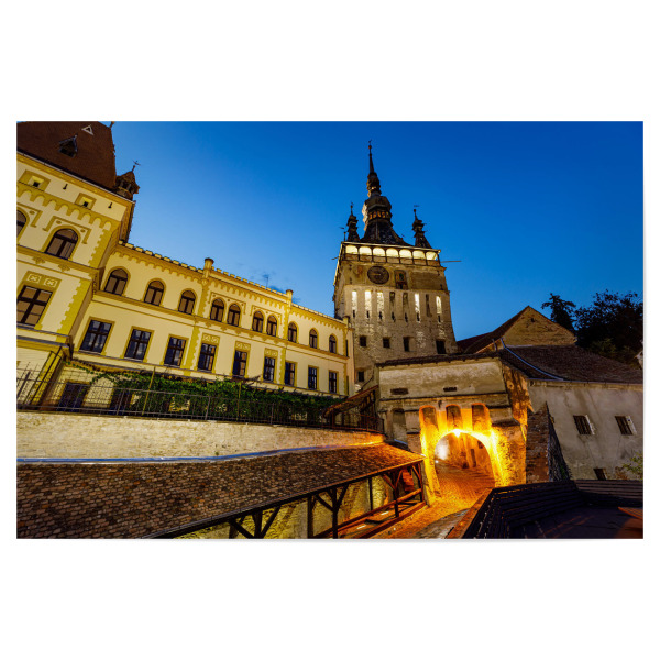 Poster 30x20 cm "Schäßburg in Rumänien" artboxONE - Städte,Architektur - Schäßburg,Sighisoara,Rumänien,Siebenbürgen,Burg,Turm,Dracula,Mittelalter