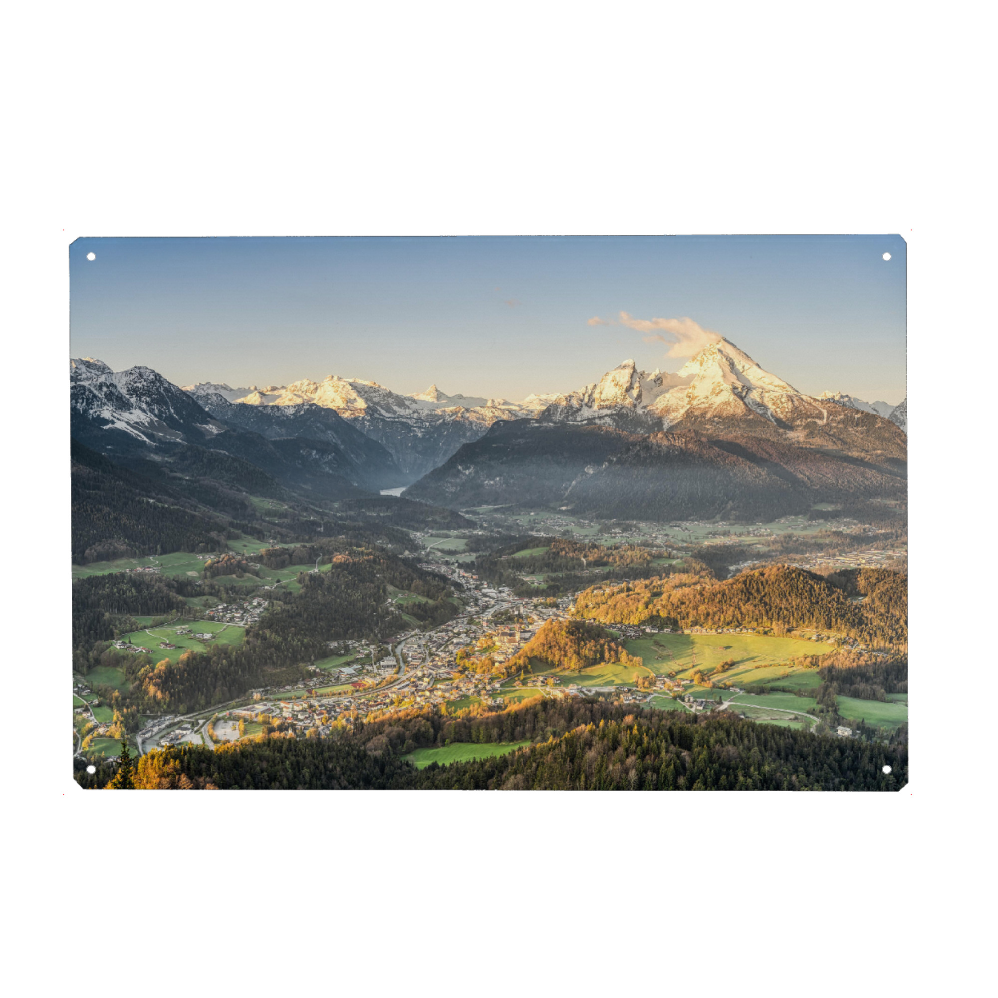 Holzbild "Blick ins Berchtesgadener Land" artboxONE - Natur,Reise,Reise / Länder