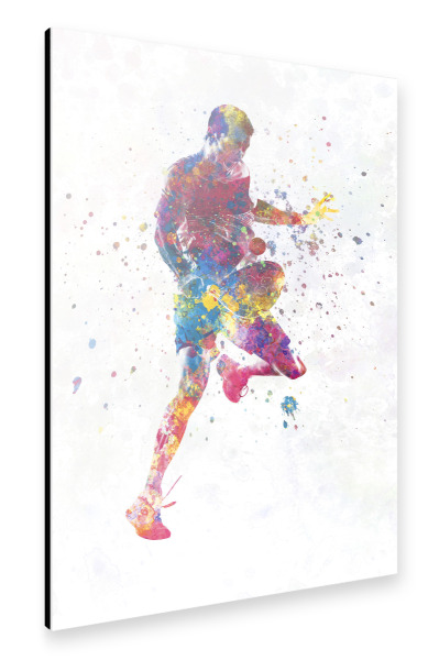 Alu-Dibond "Aquarell-Paddelspieler" 30x20 cm artboxONE