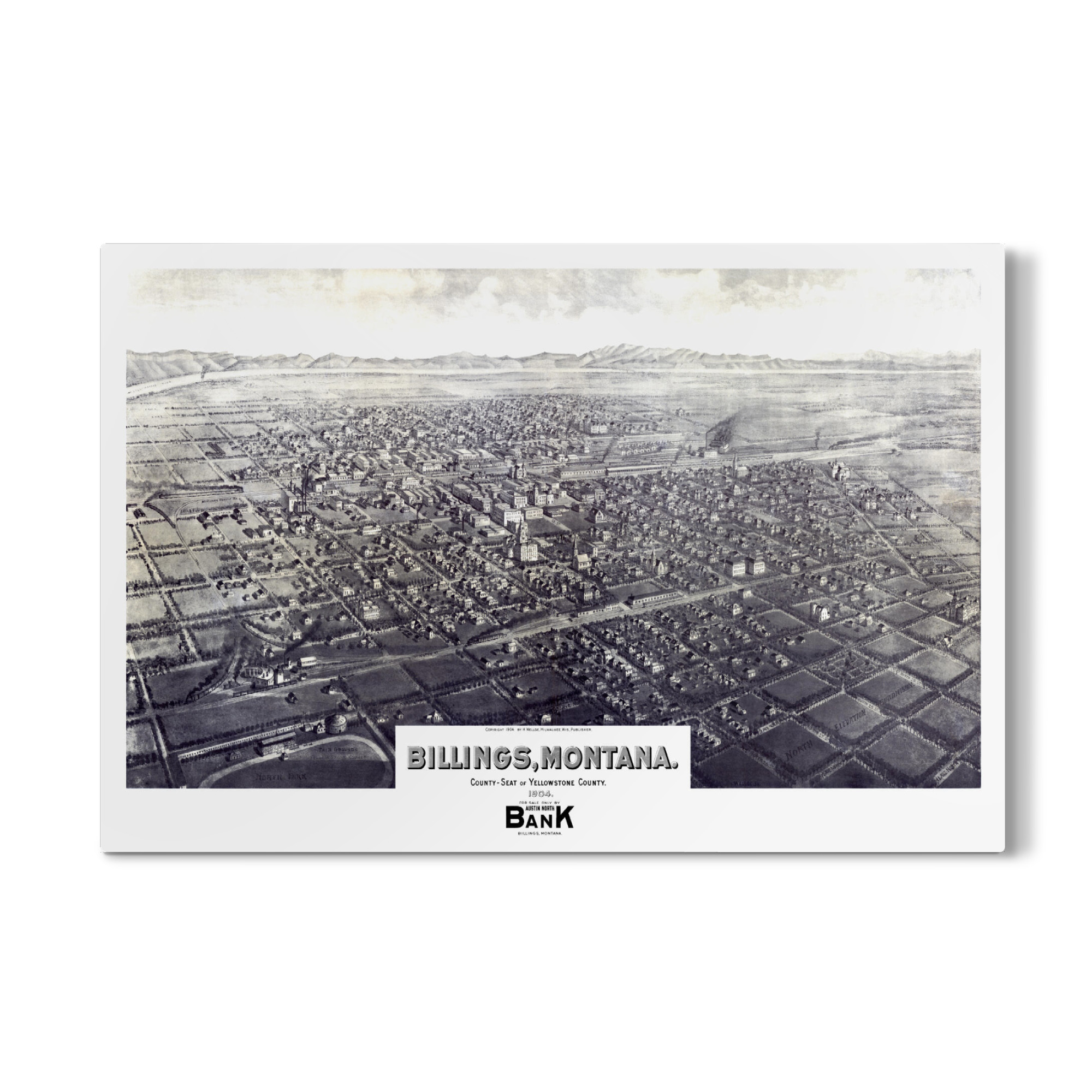 Galerie-Print "Abrechnungskarte - Montana" 75x50 cm artboxONE