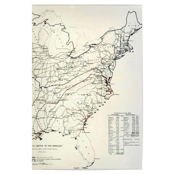 Poster 30x20 cm "Vereinigte Staaten - Karte" artboxONE - Städte,Kartografie