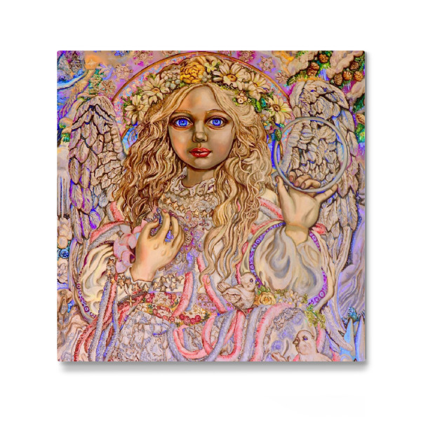 Galerie-Print "Engel Mädchen" 30x30 cm artboxONE