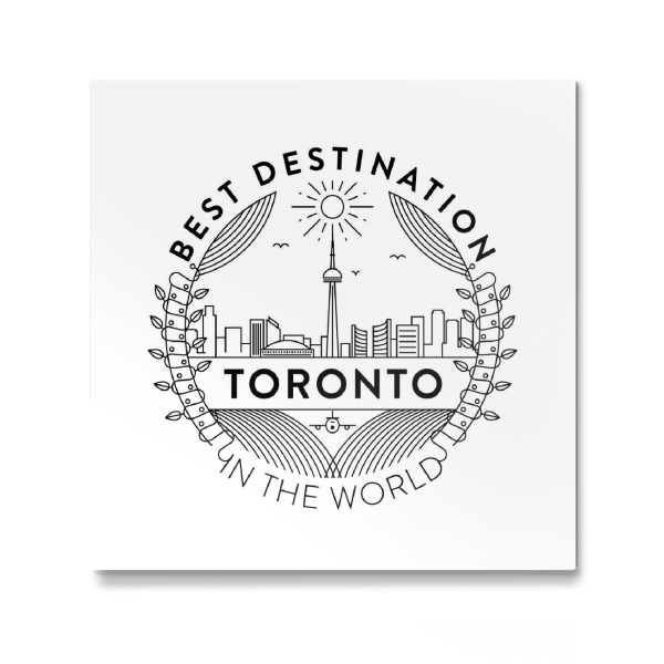 Galerie-Print "Toronto-Abzeichen" 30x30 cm artboxONE