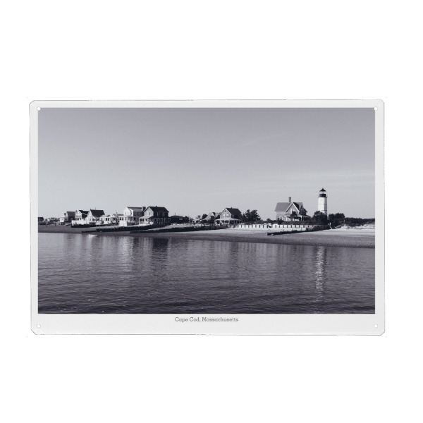 Holzbild "Cape Cod, Massachusetts" artboxONE - Reise,Schwarzweiß,Reise / Strand und Meer,Reise / Länder