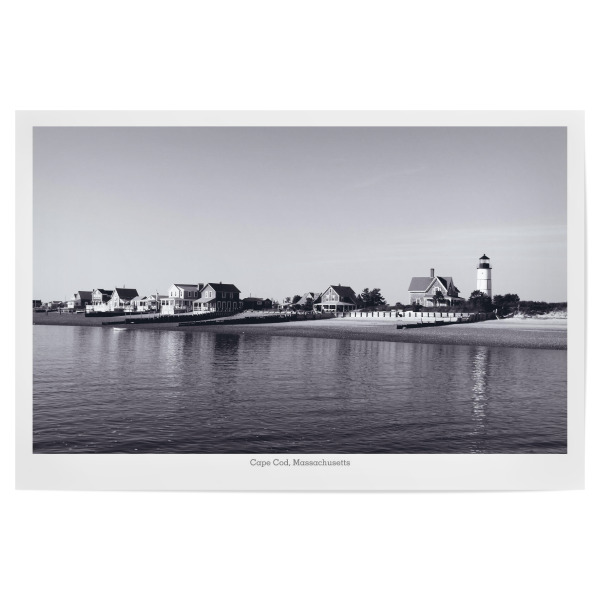 Poster "Cape Cod, Massachusetts" artboxONE - Reise,Schwarzweiß,Reise / Strand und Meer,Reise / Länder