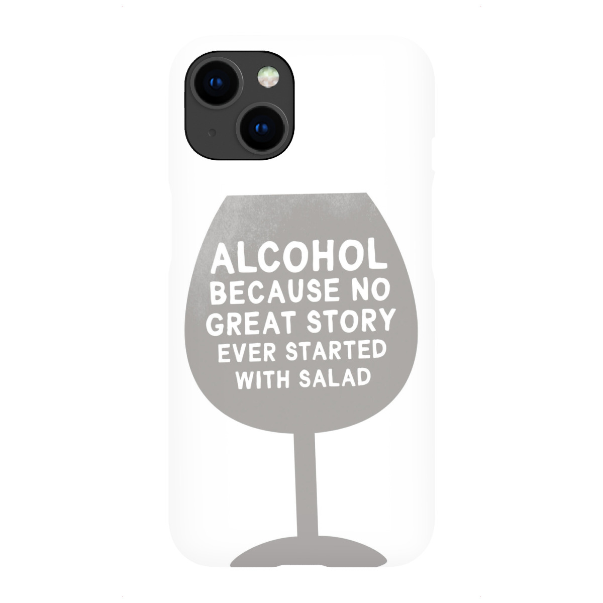 "Alcohol & Salad I Set grau"für iPhone - Premium-Case Handyhülle artboxONE