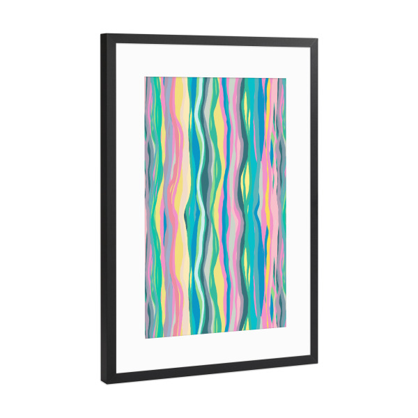 Poster mit Rahmen Schwarz (Metallic) "Bunte Achat-Folien" artboxONE - Abstrakt,Für Mama,Marmor