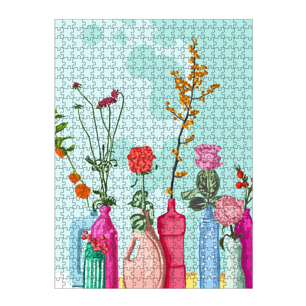 Puzzle Ravensburger "Blumentöpfe Wiese" artboxONE - Natur,Floral