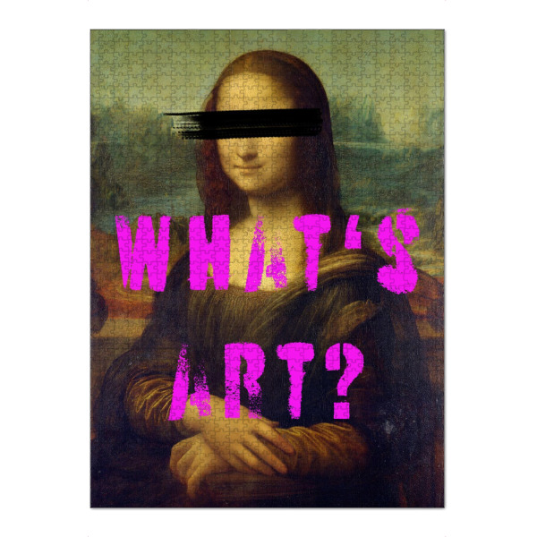 Puzzle Ravensburger "Whats Art' Mona Lisa HouseofWalls" artboxONE - Streetart - Mona lisa,Graffiti,Banksy,Kunst,Interieur,Modern,Design,Kollage