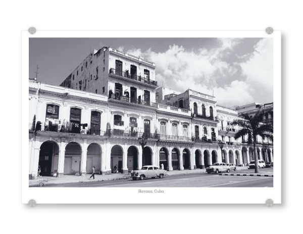 Acrylglasbild "Havanna in schwarzweiß" artboxONE - Reise,Schwarzweiß,Architektur,Reise / Länder,Städte / Weitere