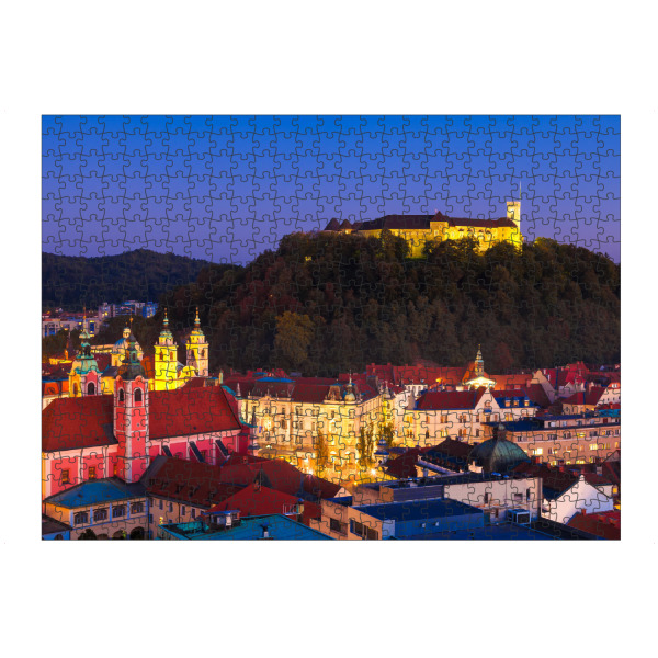 artboxONE Puzzle "Ljubljana bei Nacht, Slowenien" artboxONE - Städte,Reise,Architektur