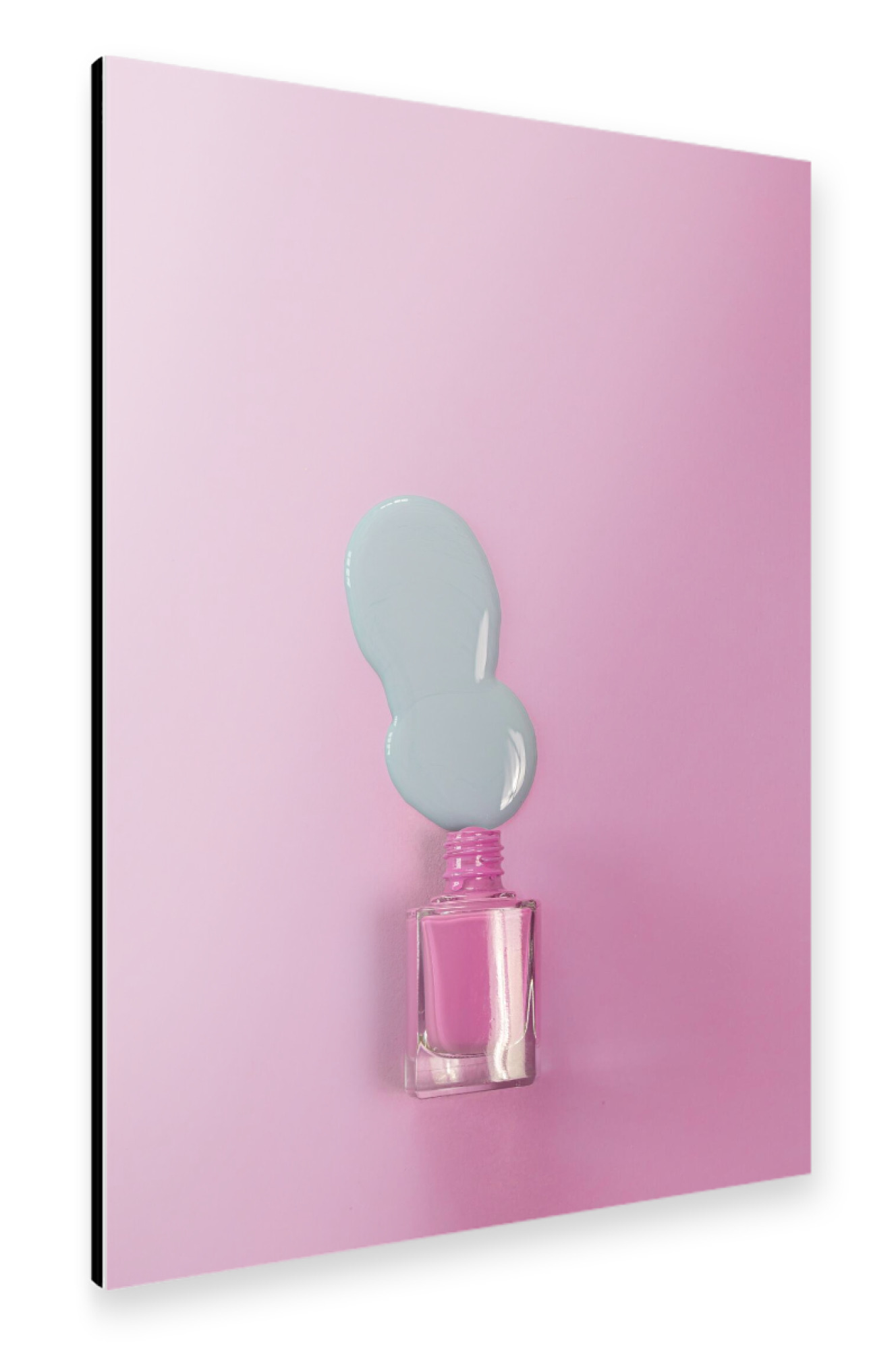 Alu-Dibond "Nagellack rosa lila" 30x20 cm artboxONE