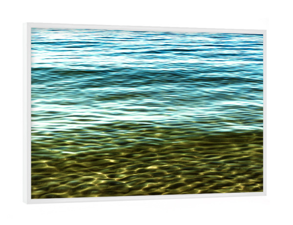 Poster mit weißem Rahmen "Wasseroberfläche der Ostsee" artboxONE - Natur,Reise / Strand und Meer,Unterwasser