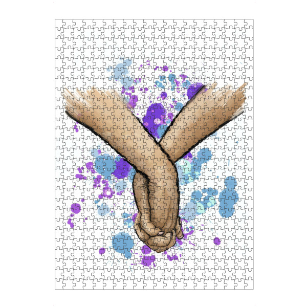 Puzzle Ravensburger "Hände zusammen" artboxONE - Abstrakt,Menschen,Liebe,Für Mama,Für Papa