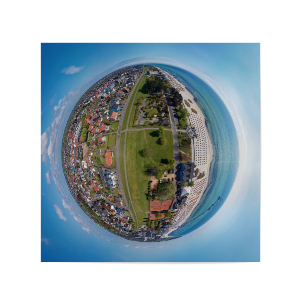 Poster 20x20 cm "Grömitz Minigolf &Tennisplatz" artboxONE - Städte,Natur,Reise,Architektur,Reise / Strand und Meer