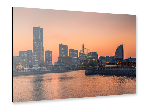 Alu-Dibond "Yokohama, Japan" 30x20 cm artboxONE