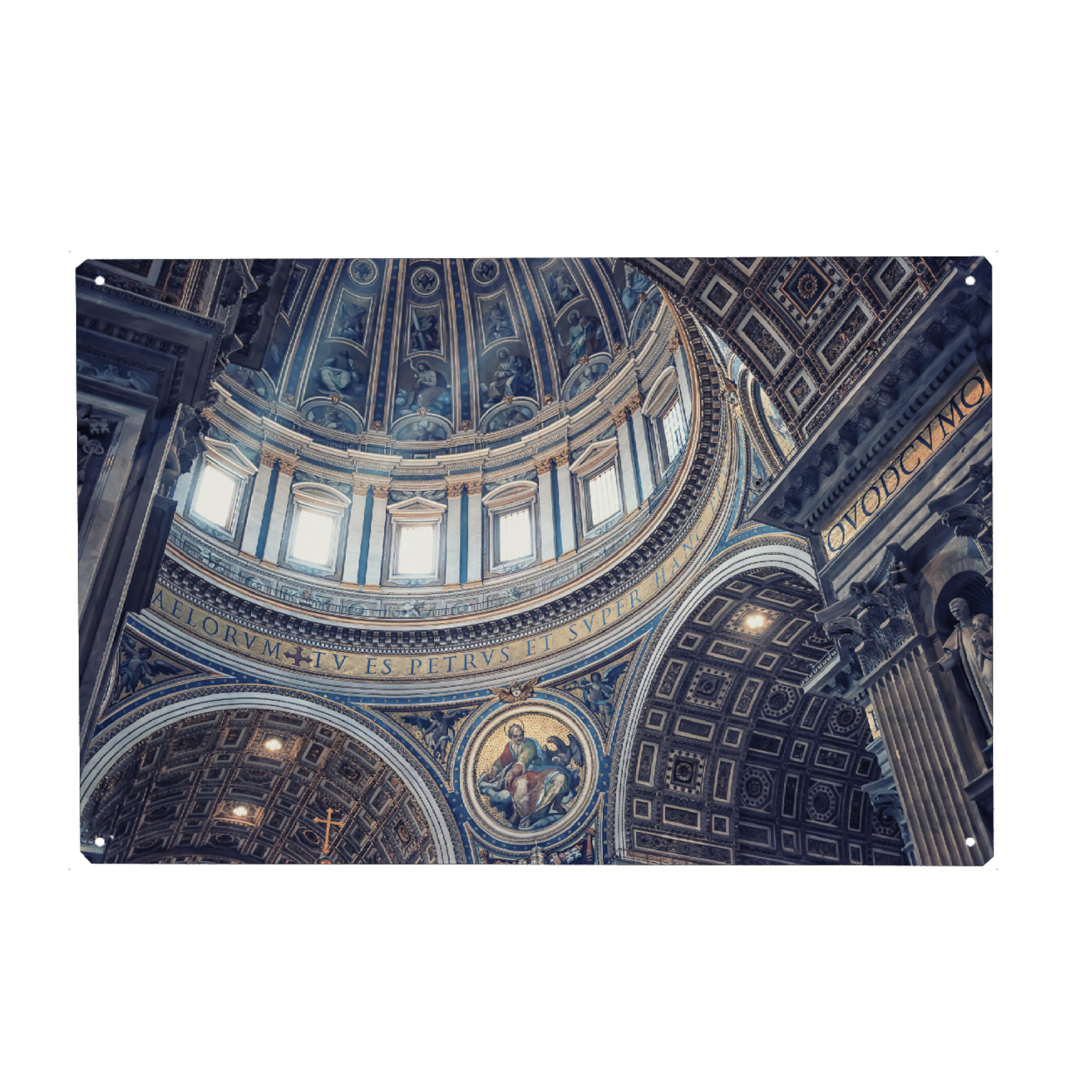 Holzbild "Kuppel der Basilika" artboxONE - Städte,Reise,Architektur,Reise / Länder,Städte / Rom